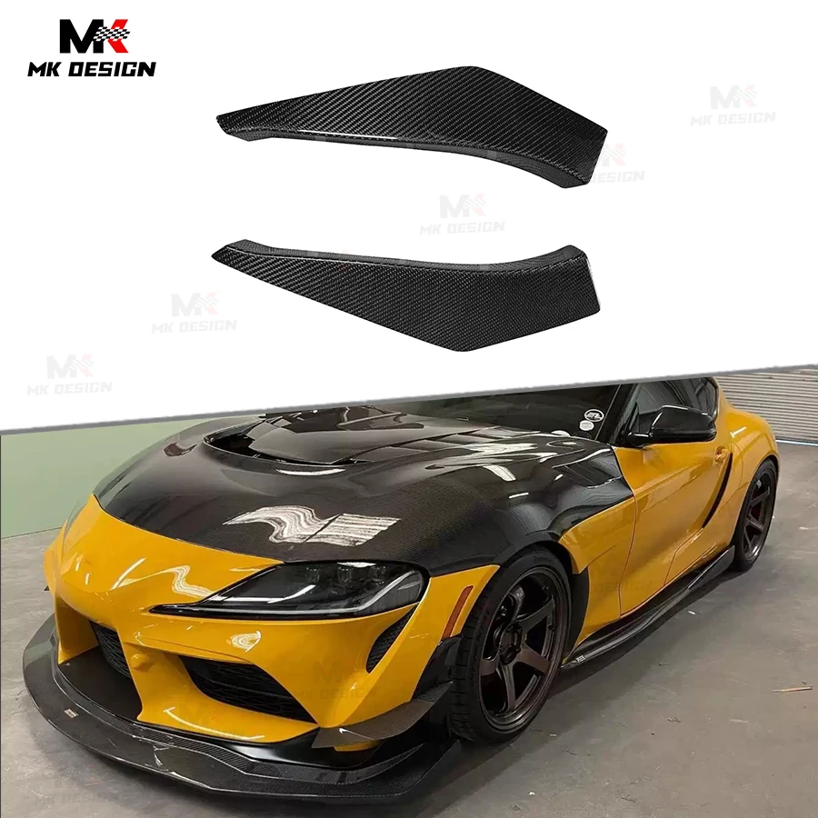 

Carbon Fiber VRS Style Front Bumper Splitters Side Canards for Toyota Supra GR A90 A91 MK5 Front Splitters Auto Part
