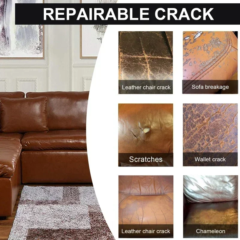 Repair Home Car Seat Leather Gel Scratch Restoration Complementary Cracks Rips Complementary Repair Filler Cream