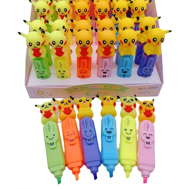 Imagem -04 - Kawaii Pokémon Gel Pen Pikachu Marcador Canetas Cores Brinde Promocional Escritório Escola Fonte de Escrita 36 Pcs por Lote