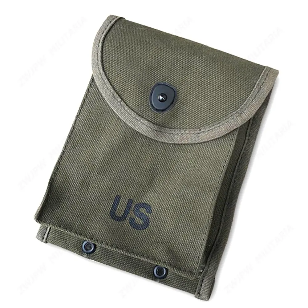 Reproduction The Korean War US Army 30RD M14 CARBINE Army Green Canvas Magazine Pouch US10826