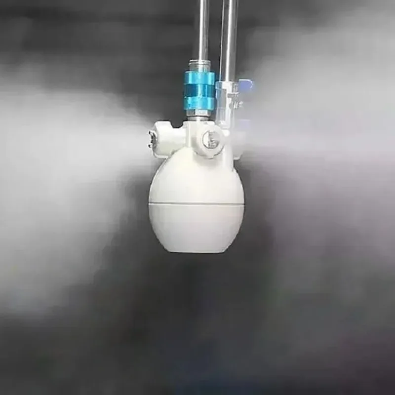 Gas water mixed dual fluid humidifier textile workshop cooling dry mist water