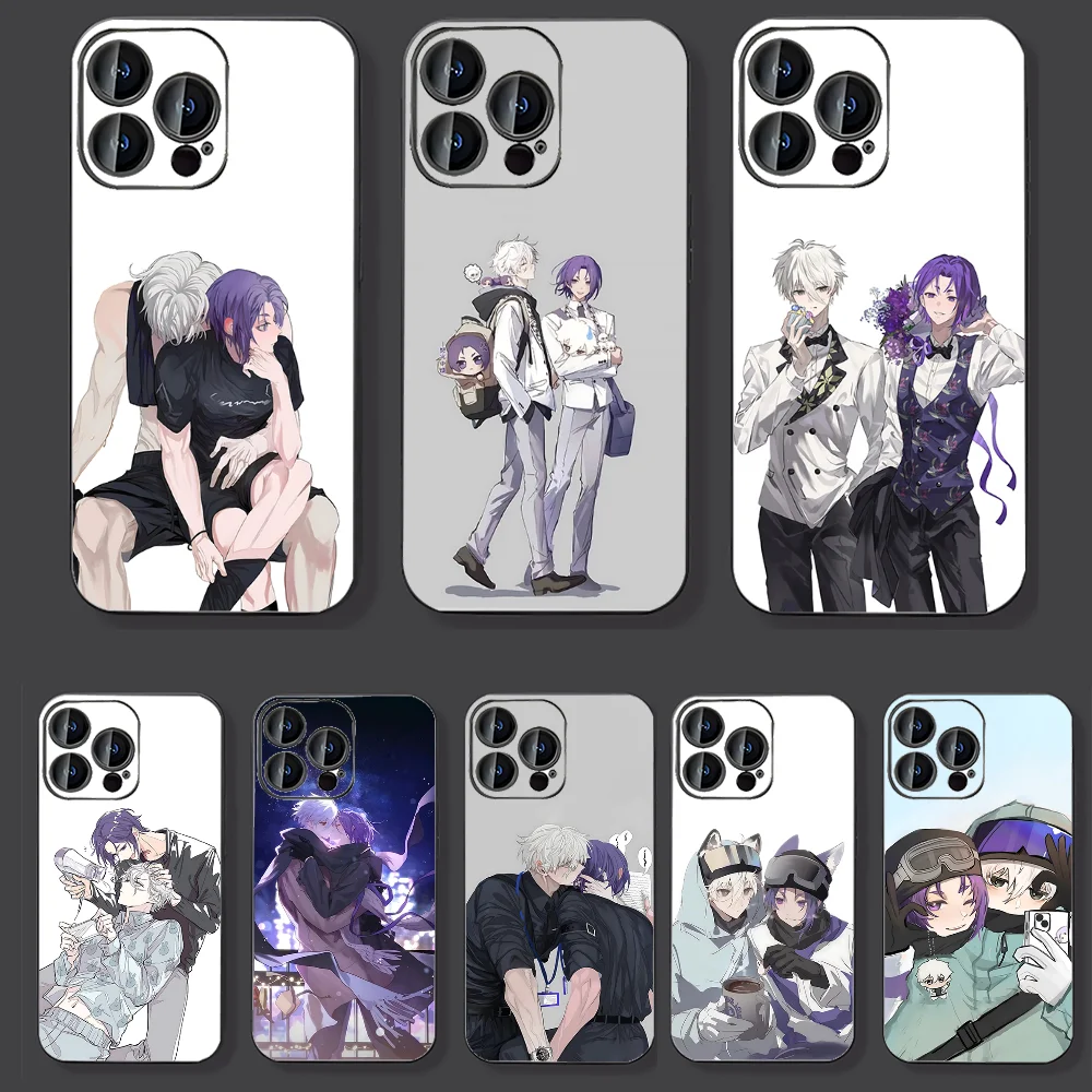 

Anime Characters Mikage Reo Nagi Seishiro Phone Case For IPhone 16, 15,14,13,12,11,XS,XR,X,8,7,Pro,Max,Plus,mini Silicone Black