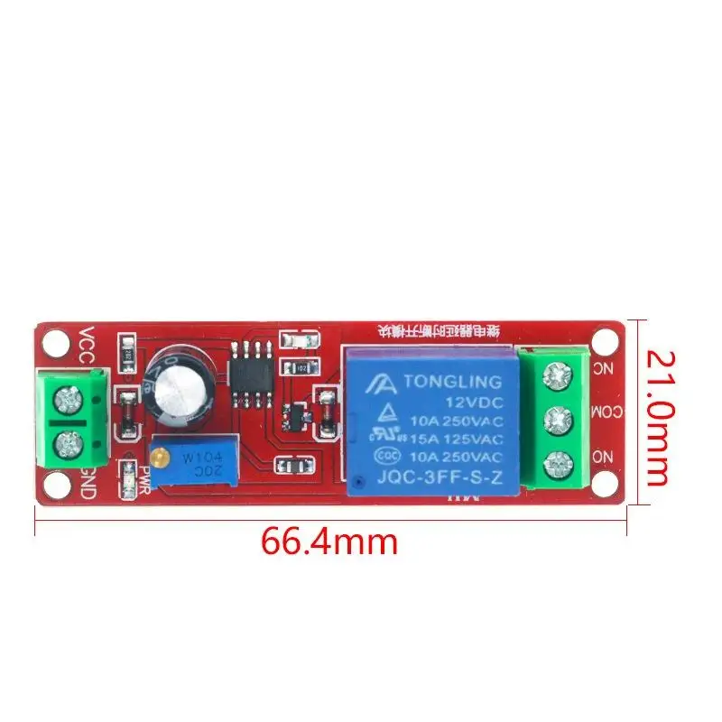 Time Delay Relay Timer Control Switch Stable Pulse Output Duty Cycle for Automotive Signal Generation Projects