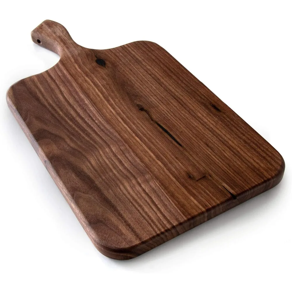 

Brazos Premium Dark Walnut Wood Cutting Board, Perfect for Kitchen Use, Chopping and Cheese Serving