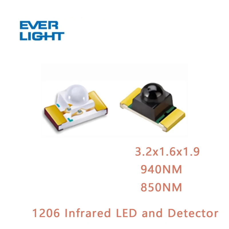 10PCS New Original SMD PT26-21B/TR8 IR26-21C/L110/TR8 LED 1206 Infrared Receiving / Transmitting Tube