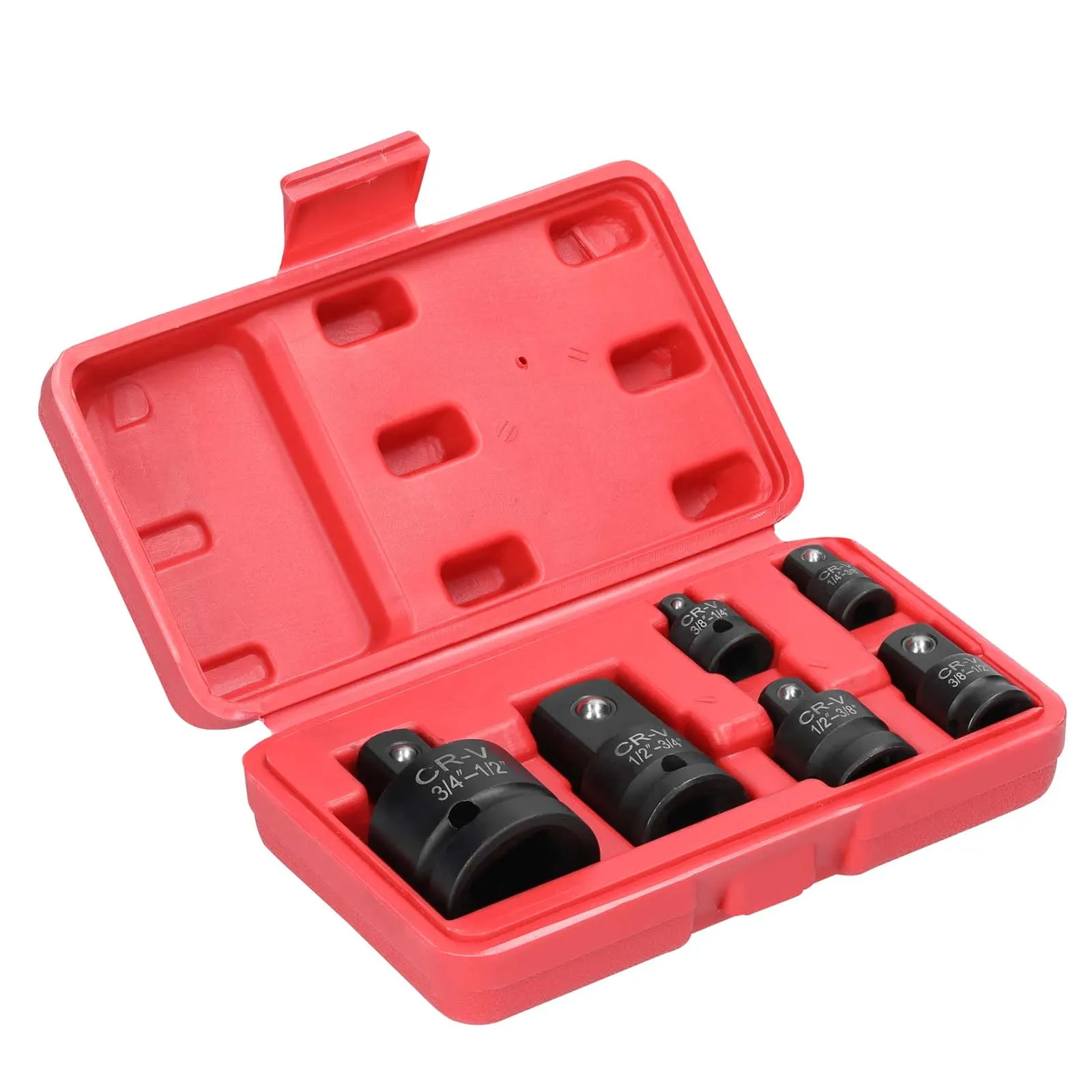 

6pcs Impact Socket Adapter Reducer Set 1/4" 3/8" 1/2" 3/4" Socket Convertor Wrenches for Driver Ratchet Conversions