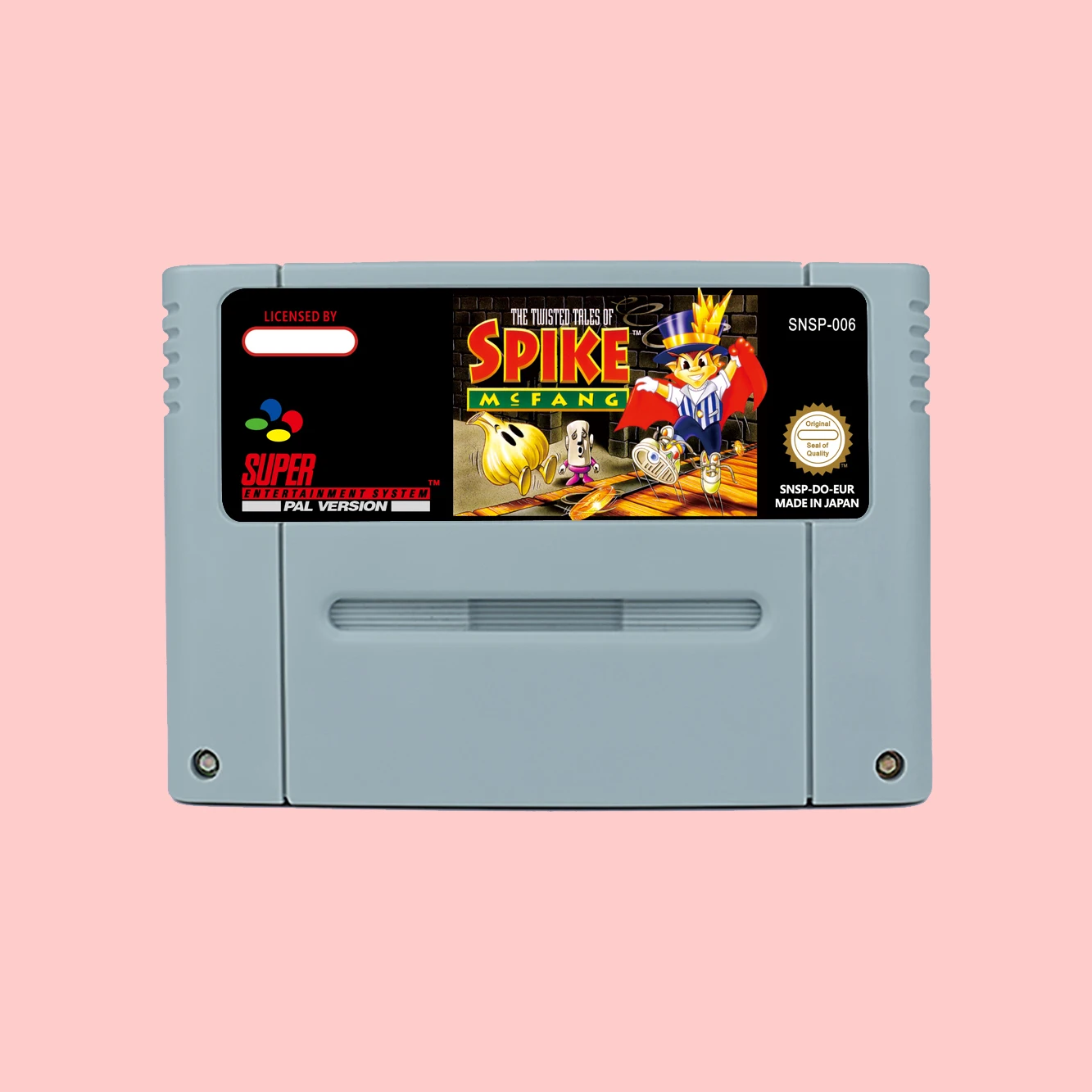 حكايات ملتوية من سبايك ماكفانغ، خرطوشة ألعاب RPG مع صندوق لوحدات تحكم الألعاب SNES 16bit NTSC USA PAL EUR #3