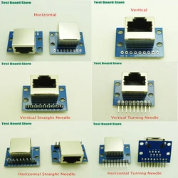 1Pce RJ45 Network Port Adapter Board 8p Crystal Head Female Socket Adapter Test Connector Adapter Network Interface 8Pin