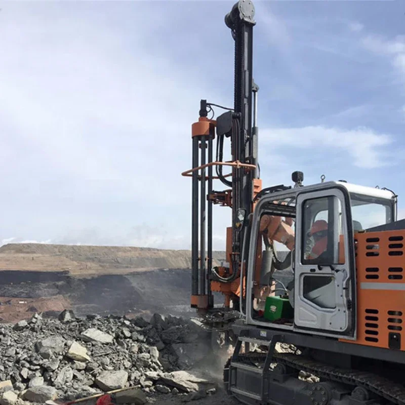 YG453 Hole 90-138 Automatically Integrated Drilling Rig Portable Rock Auger Borehole Air Drilling Rig for Mining