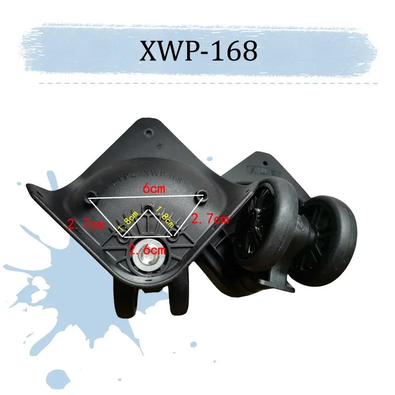 للأمتعة موديل XWP-168 360 °   عجلة عالمية متينة ذات عجلة مزدوجة ملحقات الأمتعة حقيبة دوارة بديلة