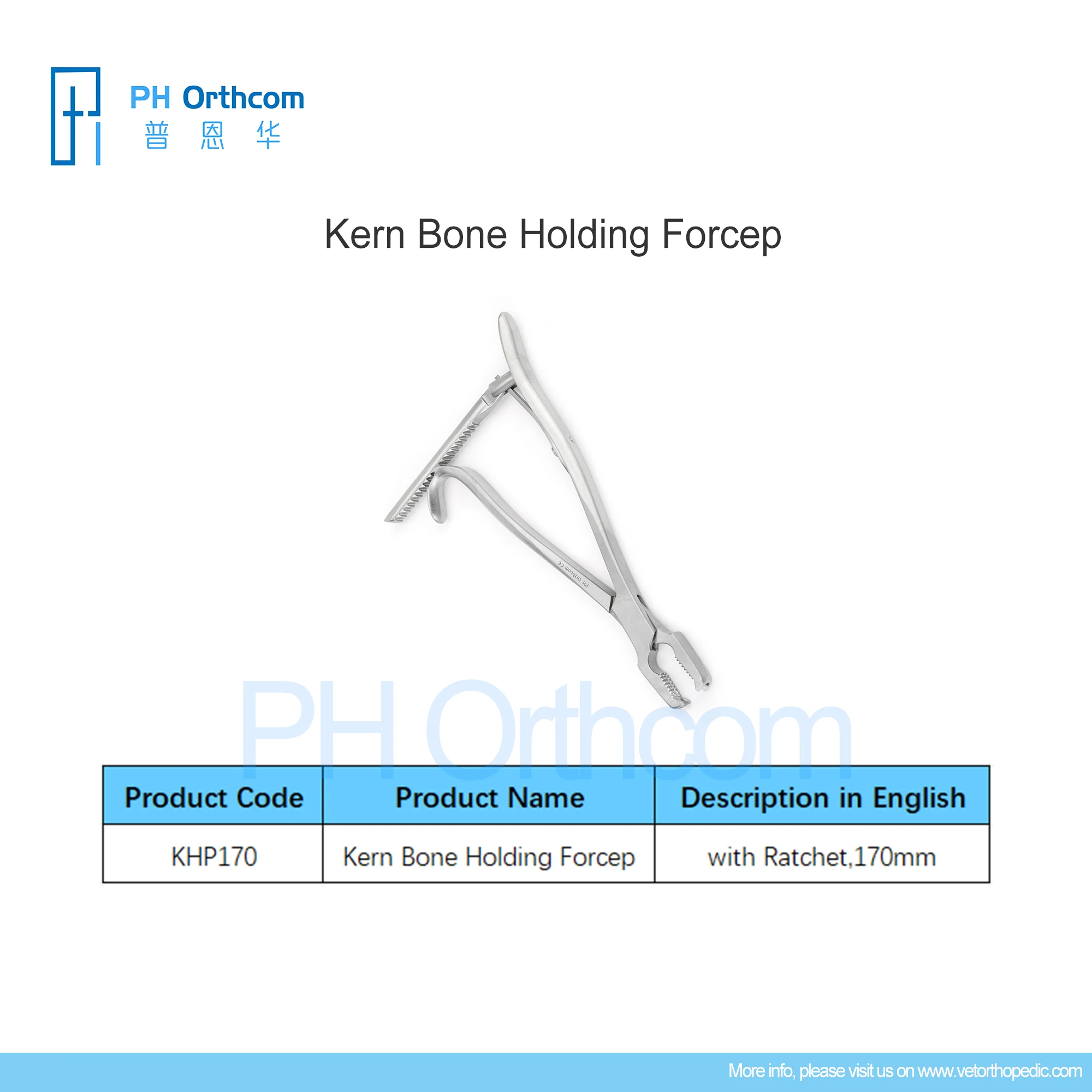 

PurrWoof Veterinary Kern Bone Holding Forcep Instruments Orthopedic Veterinaria Pets Mascotas Medical Equipments