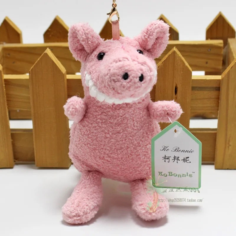 Smiling Big Teeth Plush Backpack Pendant Doll Pig Cute Keychain Stuffed Animals Plush Exquisite Beautiful Gift for Best Friend