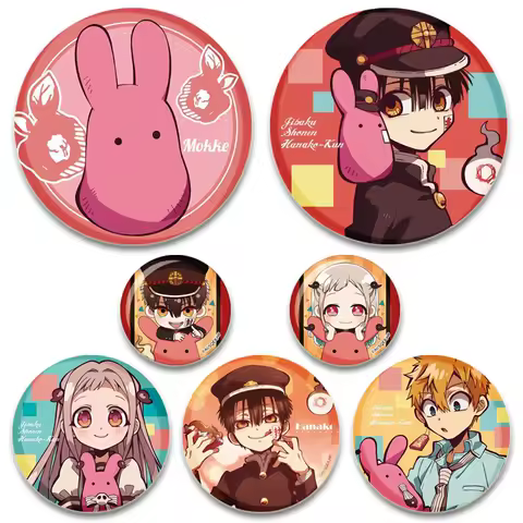Yugi Amane/Hanako/Yashiro Nene/Minamoto Kou Anime Brooches Cute Cartoon Badge Cosplay Creative Enamel Pins Accessories Gifts