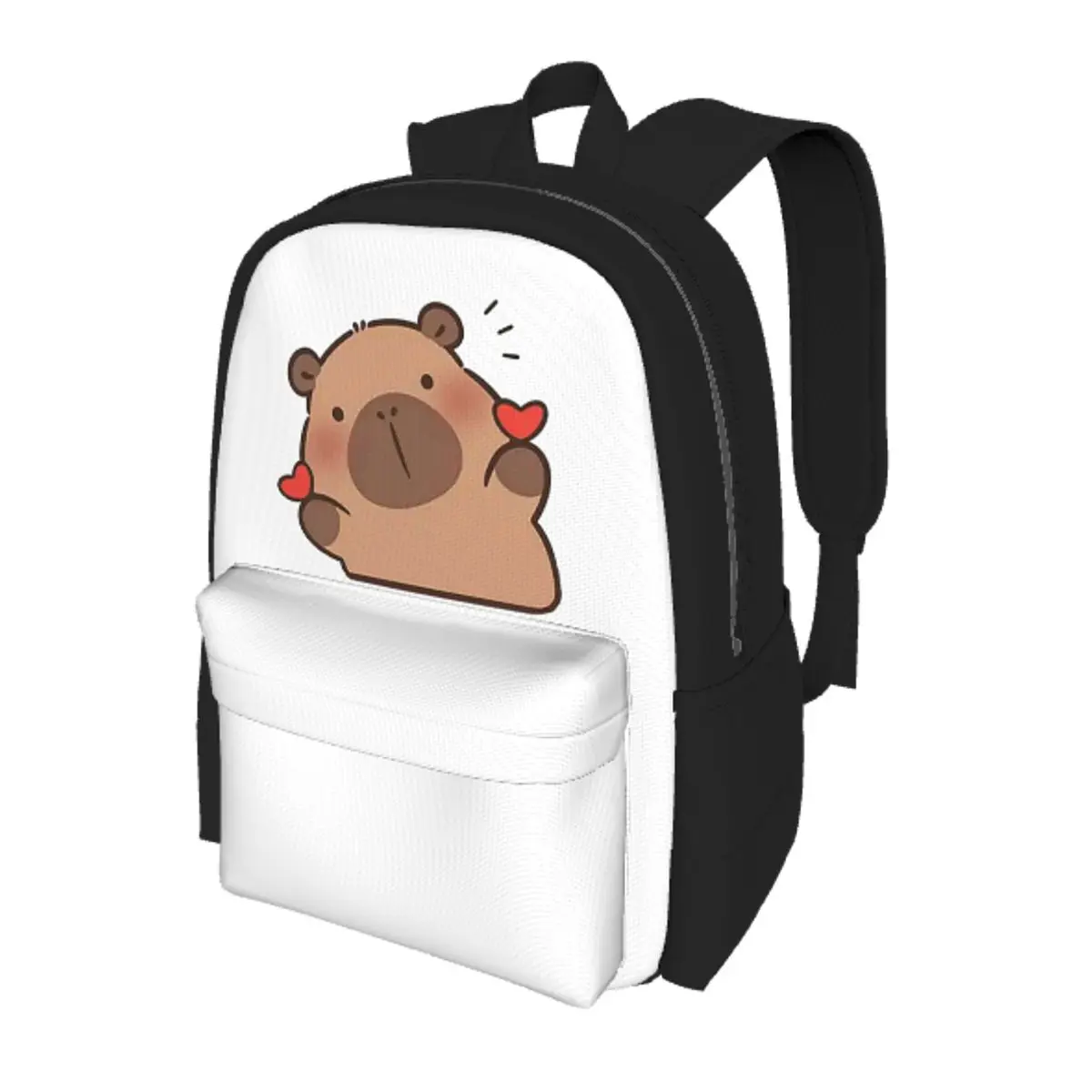 

Cute Capybara Be Cappy Student Backpack School Bag Hiking Travel Daypack for Men Women Bookbag Shoulder Bags