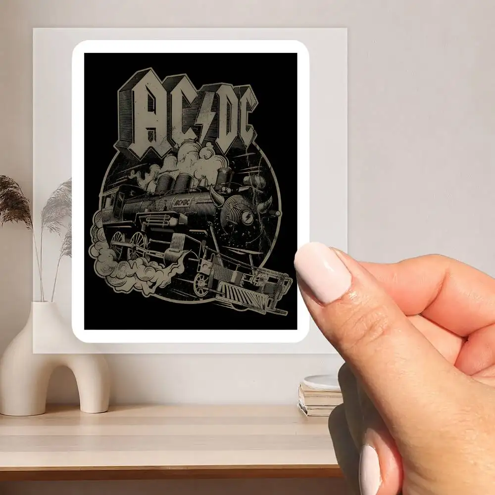 Rock N Roll Train Waterproof stickers for decorating car windows motorcycles and computers.