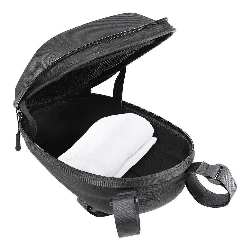 

1Pcs Handlebar Pouch for Bicycle Scooter Eva Heavy Duty Cycling Equipment Large Capacity Storage Bag Easy Install Detach Black