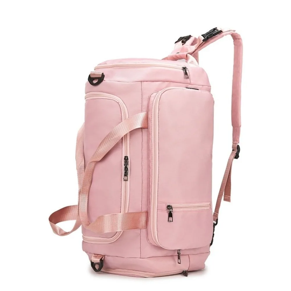 

Oxford Cloth Travel Luggage Bag Solid Color Handheld Travel Backpack Multifunctional Dry Wet Separation Sports Fitness Bag