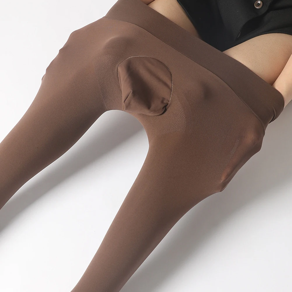 Men Casual Thermal Underwear Bottom Elastic Long Johns Warm Baselayer Pantyhose Gay Temptatio JJ Sleeve Keep Warm Leggins
