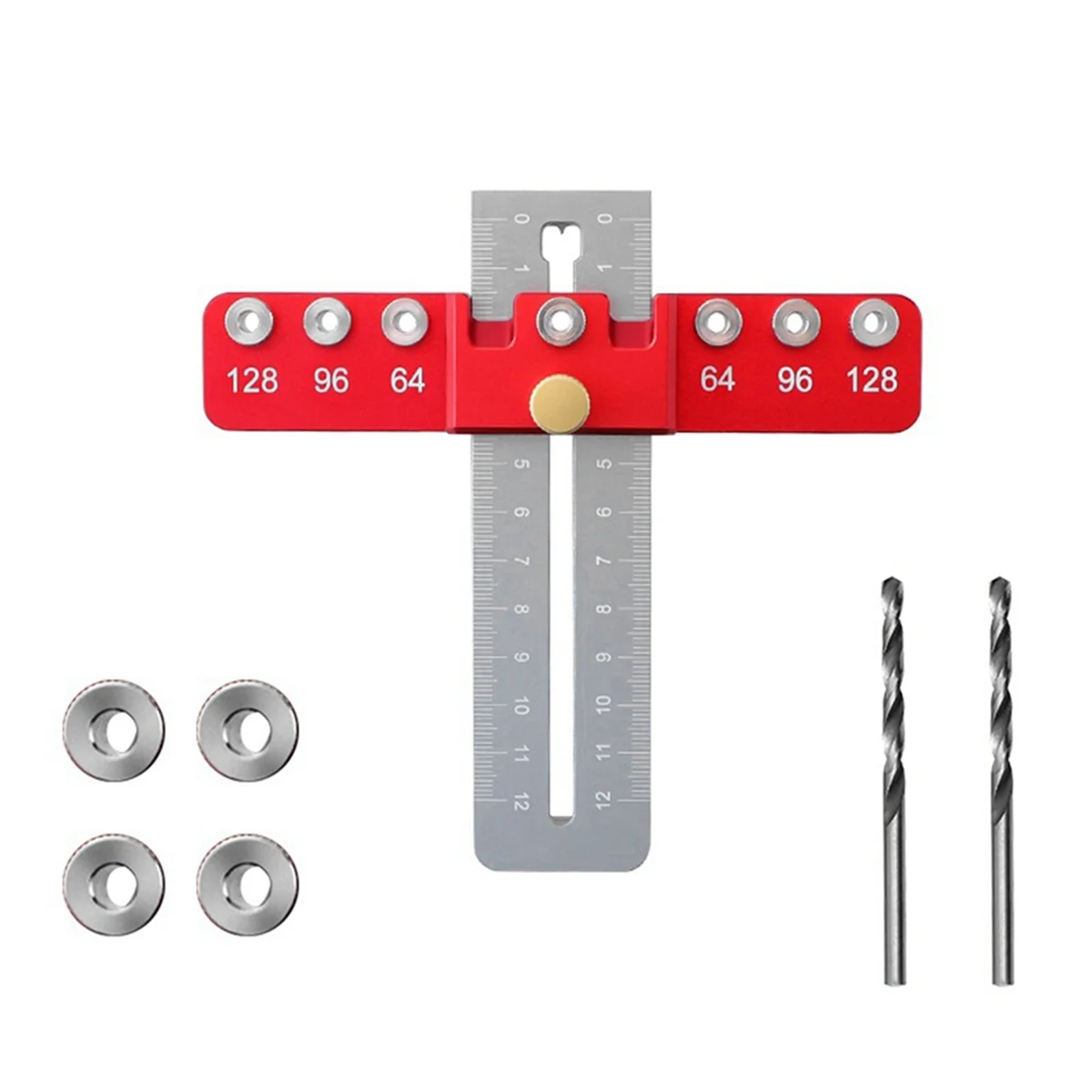 Punching Locator Set Aluminum Alloy Chest of Drawers Door Handle Installation Auxiliary Tool Woodworking Handle Punch