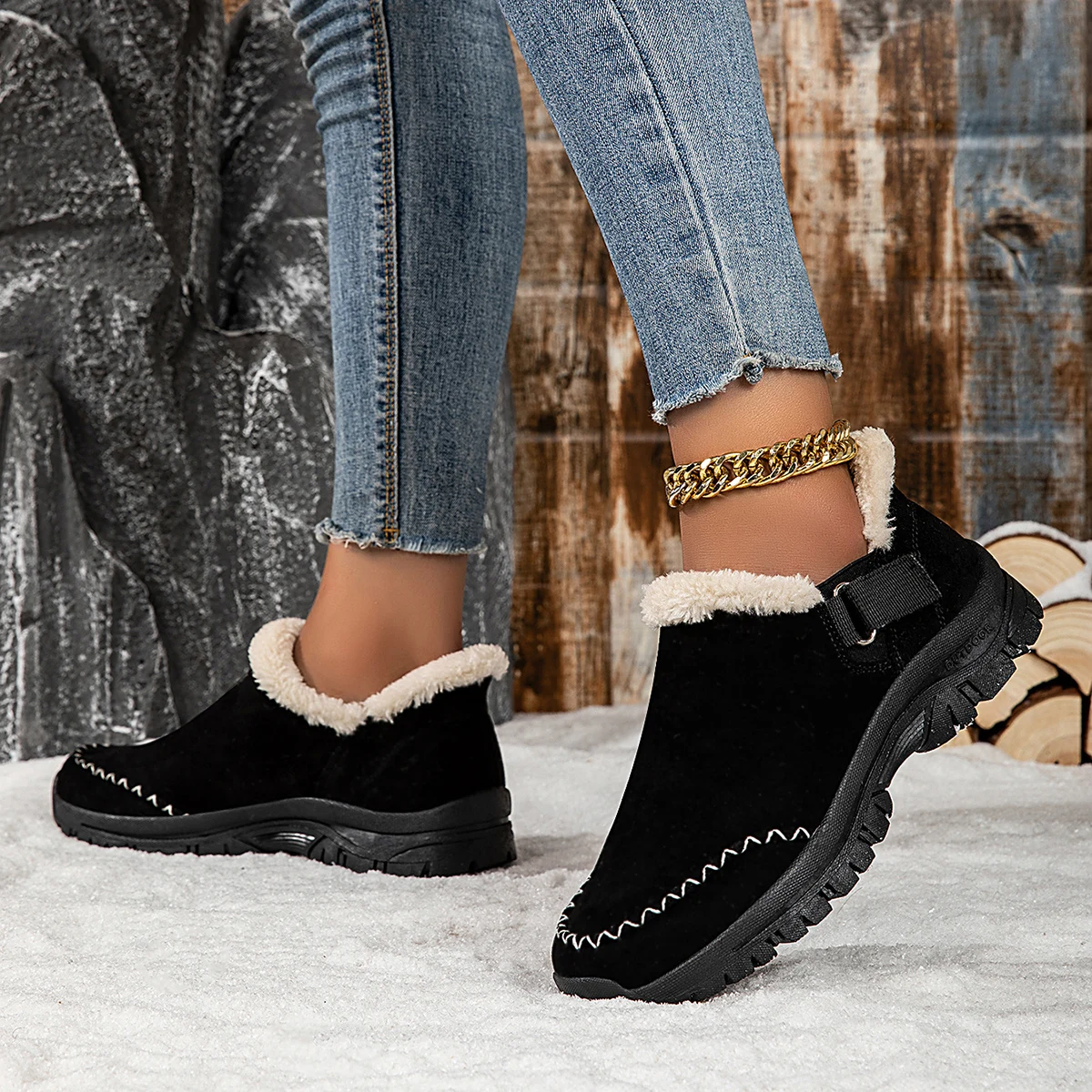 

MAEDEF Women Snow Boots Thermal Waterproof Winter Boots for Women Anti Slip Warm Ankle Boots Comfortable Outdoor Trekking Shoes