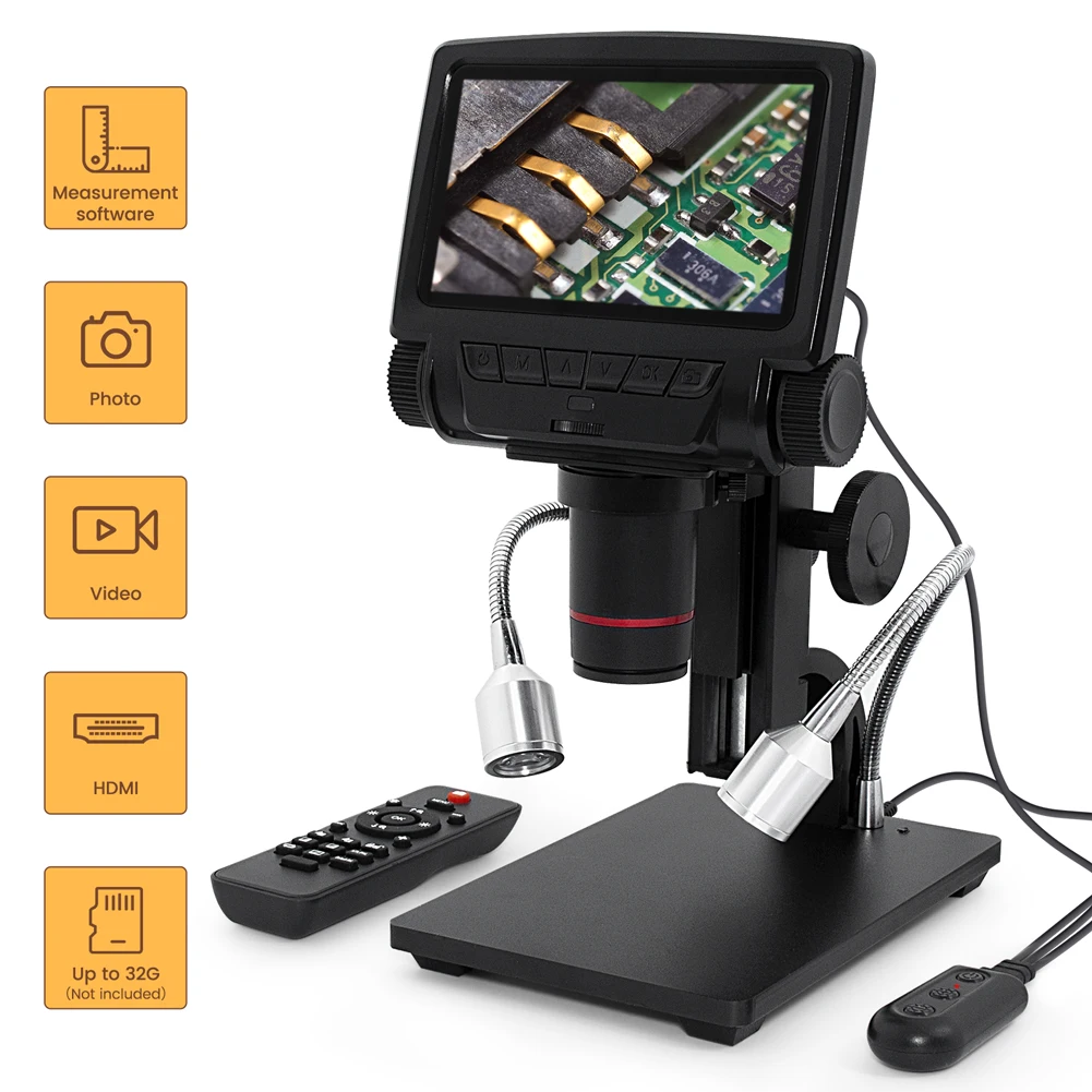 Andonstar USB Digital Microscope ADSM301 HDMI/AV Long Object Distance Digital Microscope for Phone Watch Repair Soldering Tool