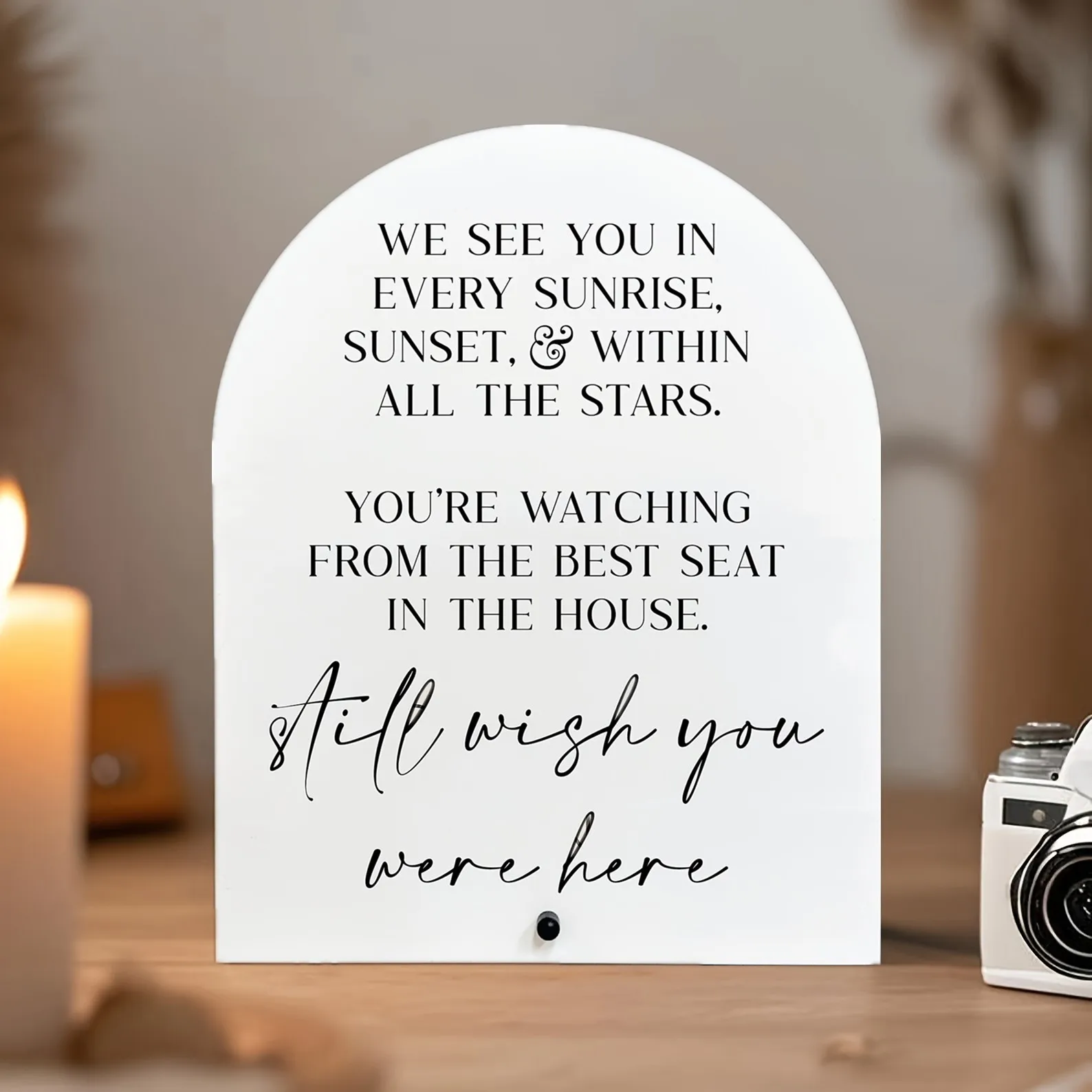 Wedding Memorial Acrylic Sign, Wedding Memorial Sign, In Loving Memory Acrylic Sign, Still Wish You Were Here Sign, Remembrance