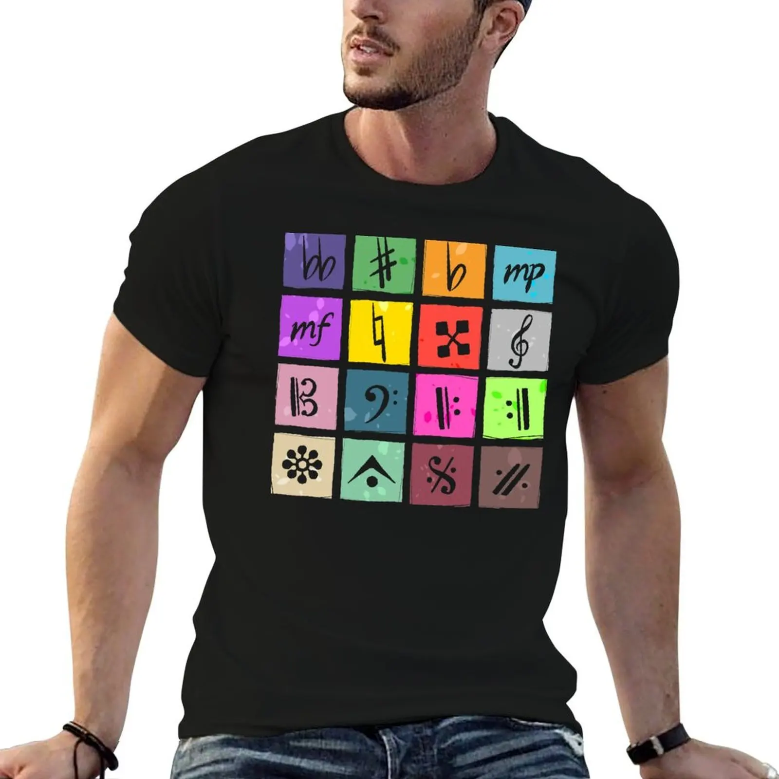 

IDOLiSH7 Music Symbols T-Shirt man t shirt cotton cotton tshirt 100% t shirts for man cotton soft T-shirt