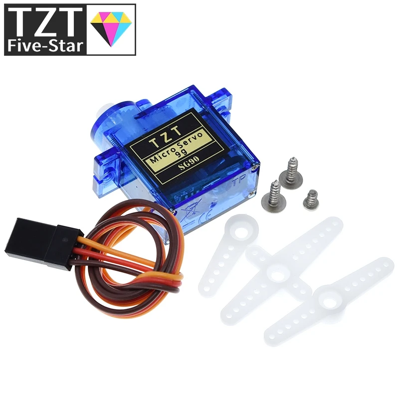 TZT Official Smart Electronics Rc Mini Micro 9g 1.6KG Servo SG90 for RC 250 450 Helicopter Airplane Car Boat For Arduino DIY