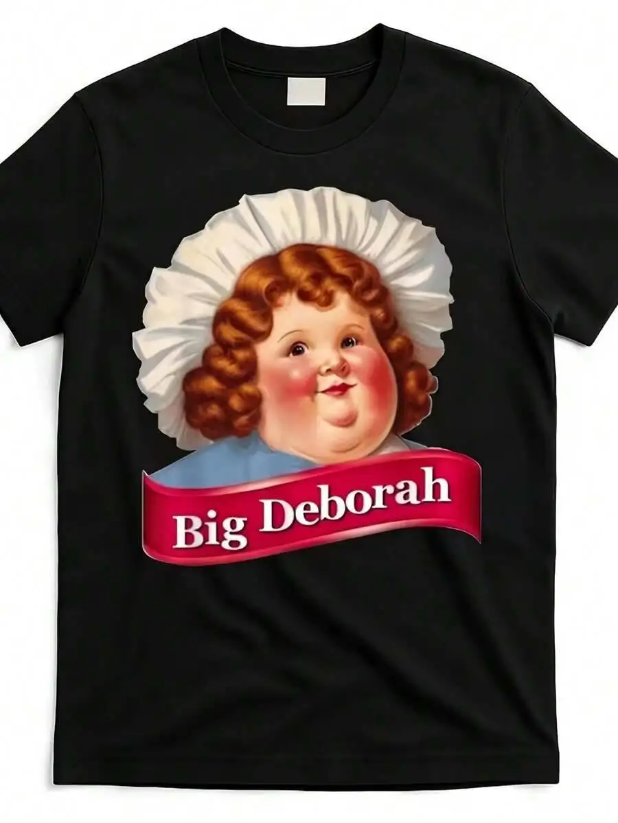 Vintage Big Deborah Character Print Tshirt, Perfect Home, Going Out Or As A For Christmas, Valentine's Day, Etc. 100% Cotton