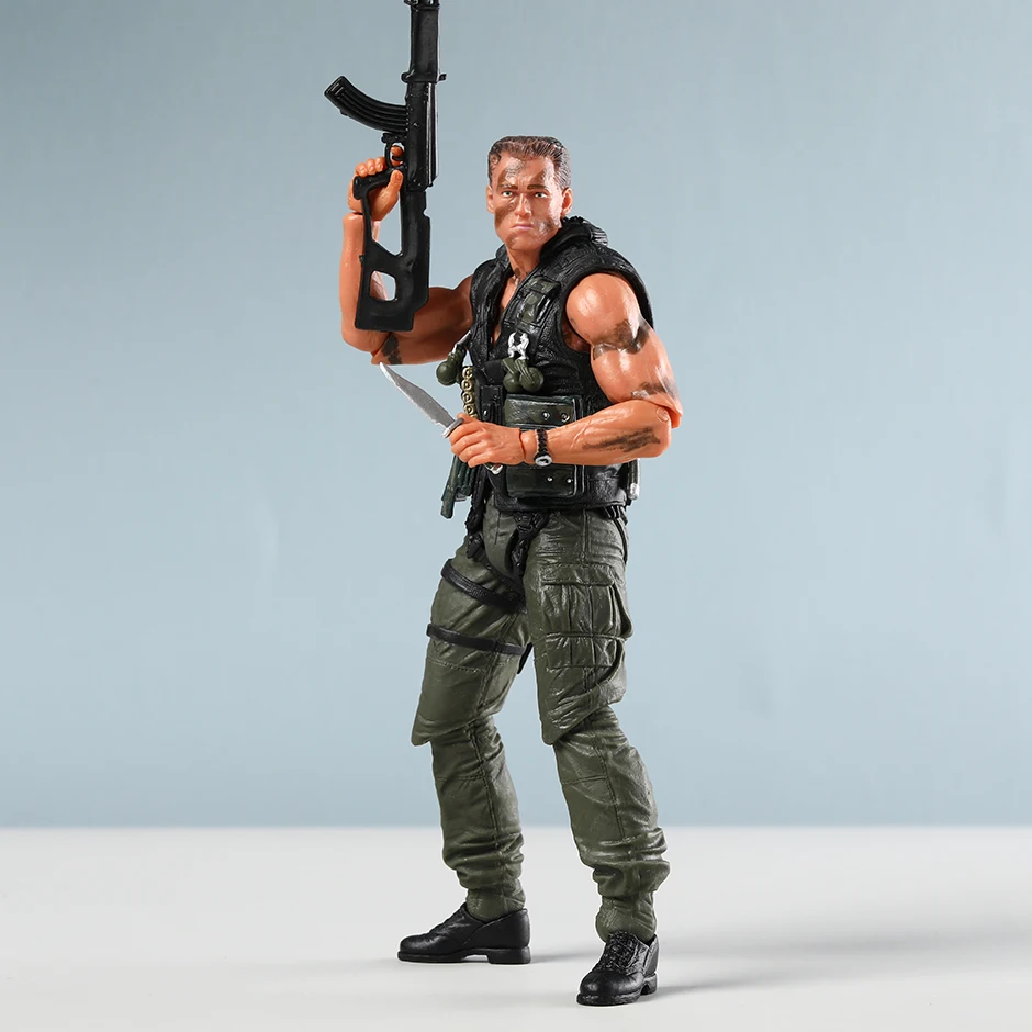 NECA Commando John Matrix Schwarzenegger Movable Assemble Action Figure Figurine Model Toy