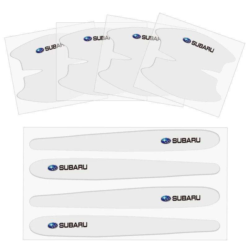 8Pcs Car Door Bowl Handle Anti-scratch Stickers Protective Films For Subaru Impreza Legacy WRX STI BRZ Forester XV Outback Exiga