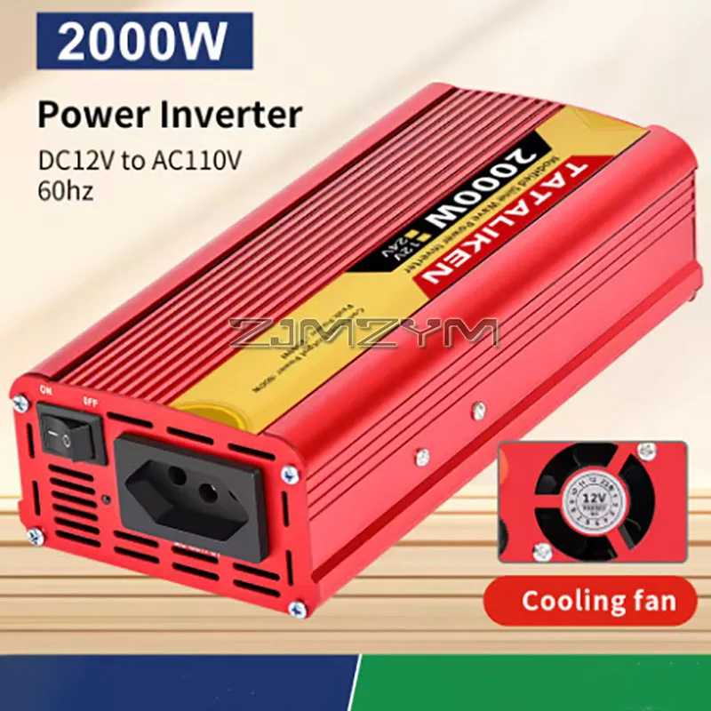 

Автомобильный инвертор 12 В, 24 В, 600 Вт, 1500 Вт, 2000 Вт, 2500 Вт, портативный автомобильный бытовой преобразователь с американской вилкой, автоаксессуары