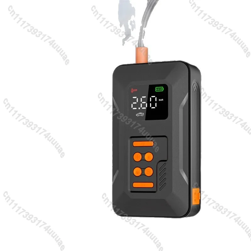 High Capacity Car Jump Starter With Tire Air Pump Fast Inflation And Lighting Function