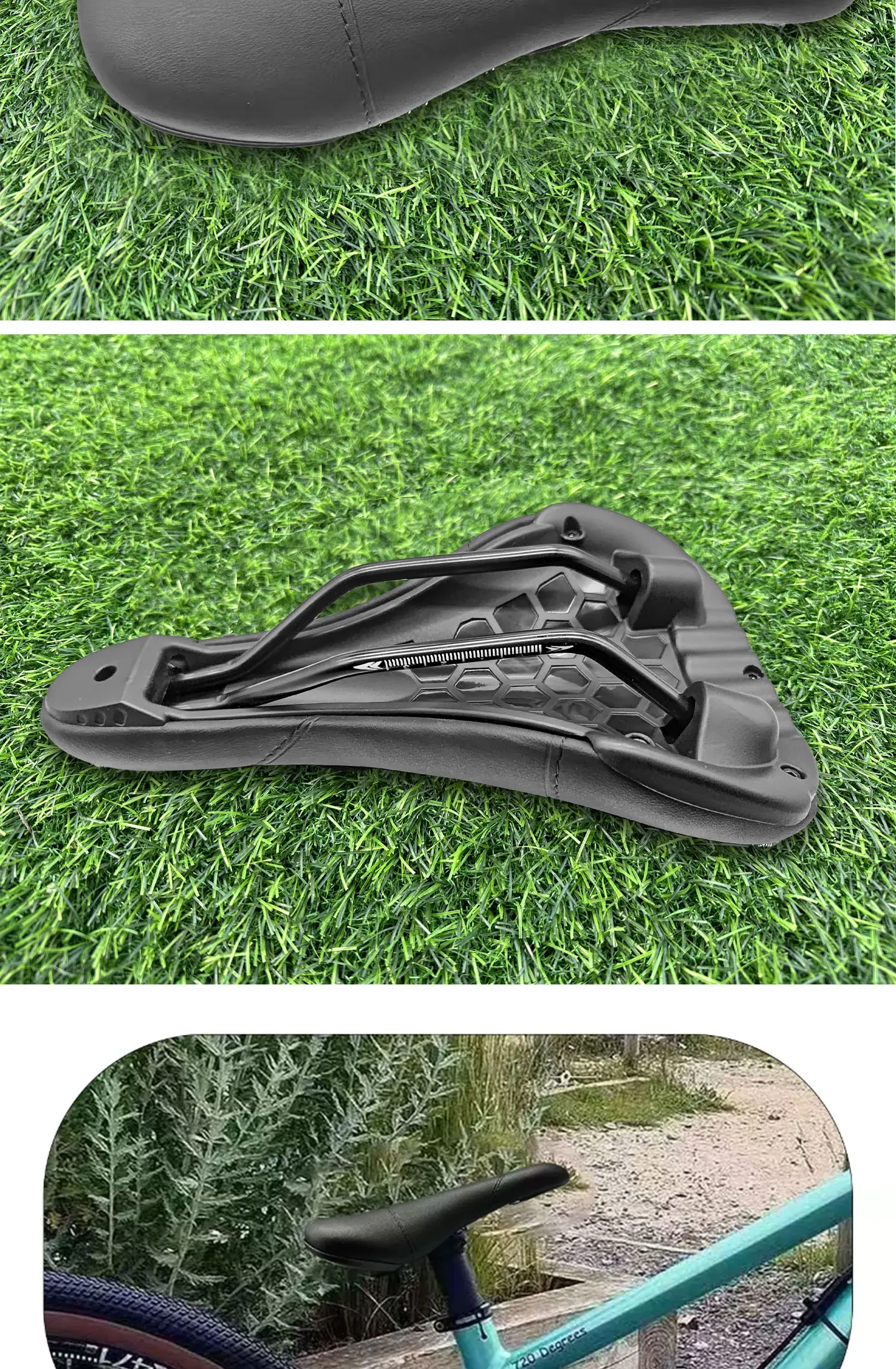 PLSELIS Mountainbike-Sitztasche, weich, bequem, geneigt, Fahrradzubehör, Wiegen 260 g, leichte Reitausrüstung – Detail 14