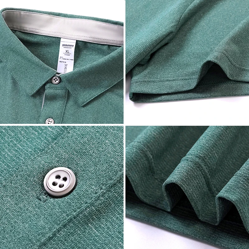 Customized Embroidered Sweat-absorbent Sports Clothes Printing Logo Picture Text Team Name Quick Dryingn Polo t Shirts For Men image 3