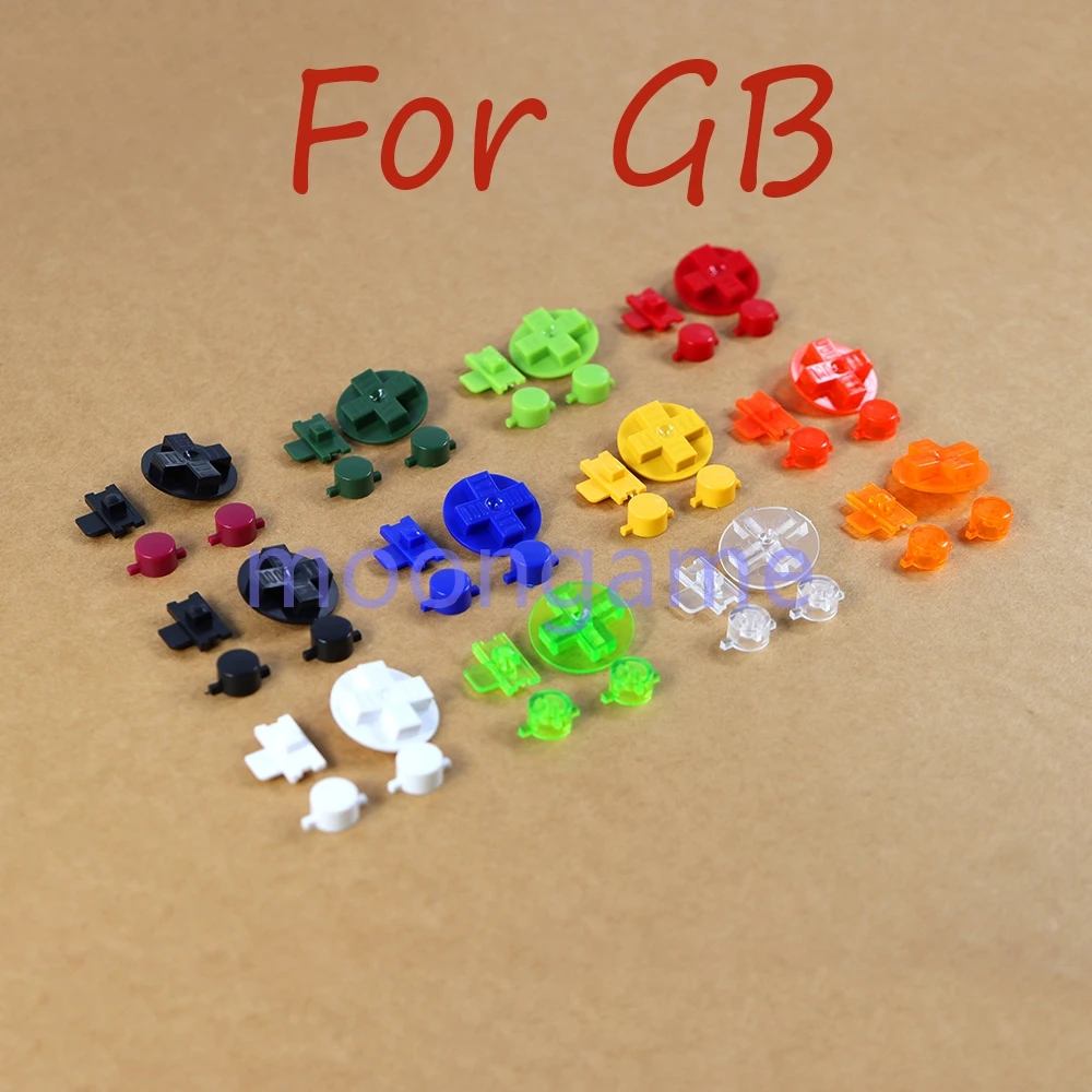 

100sets Multi-Color D-pad Buttons for Gameboy GB Keypads A B Buttons Repair Parts