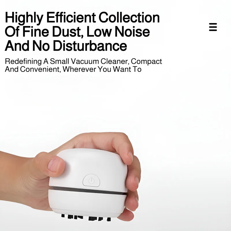Desktop Cleaning Vacuum Cleaner Home Mini Portable Keyboard Silent Cleaner for Office Sofa Floor Study Desk Pencil Shavings