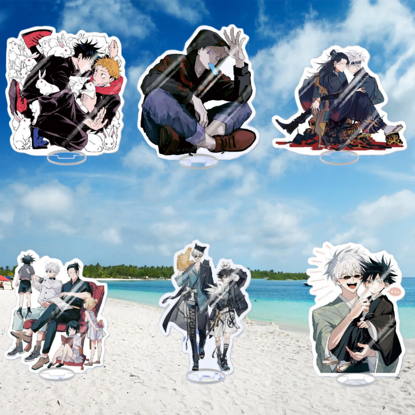 

15Cm Desktop Decorations Acrylic Standees for Satoru Gojo Yuji Itadori Suguru Geto Ryomen Sukuna Character Standing Plates