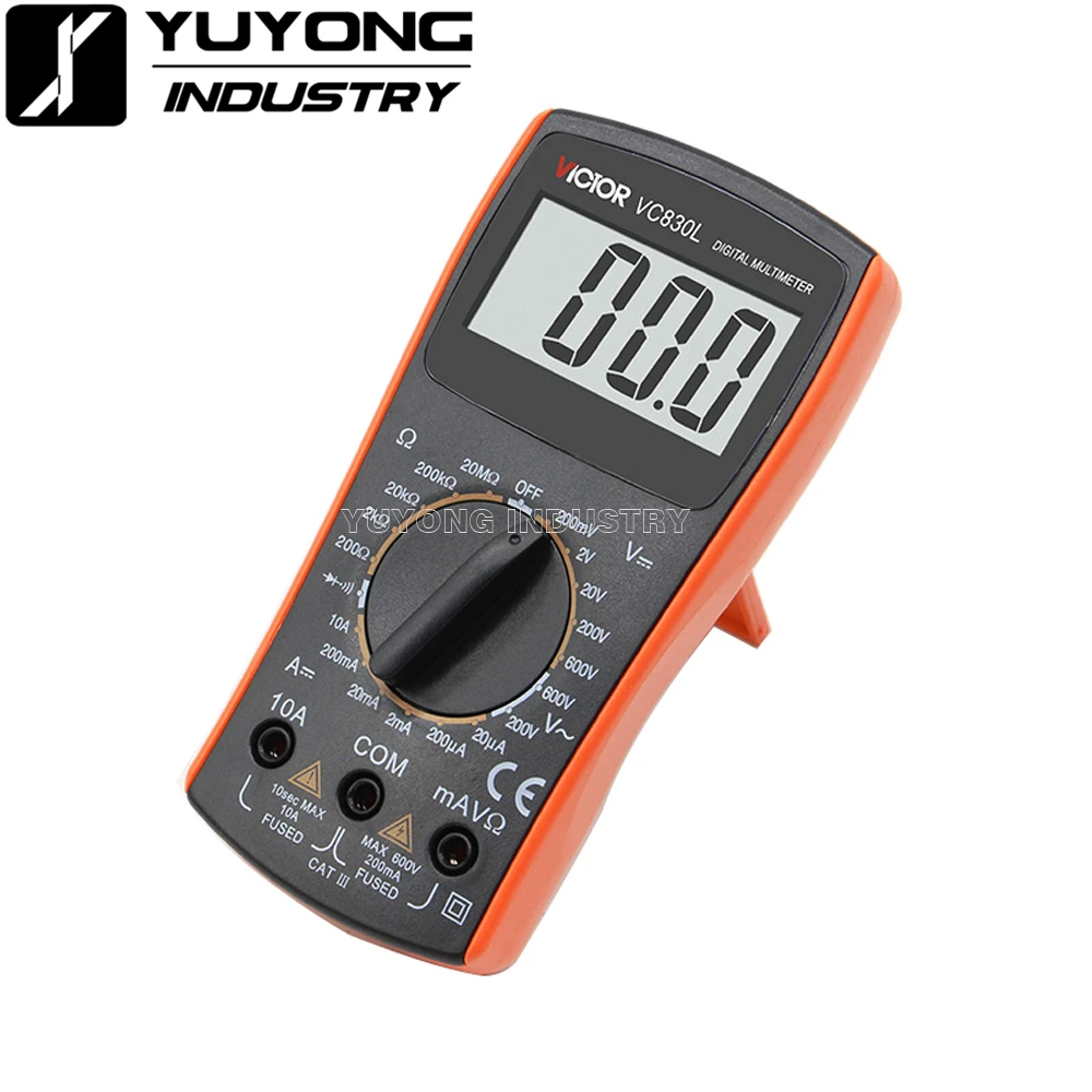 Professionale elettrico palmare VC830L AC DC Display LCD Tester Meter Multimetro digitale Multimetro amperometro Multitester - VC830L