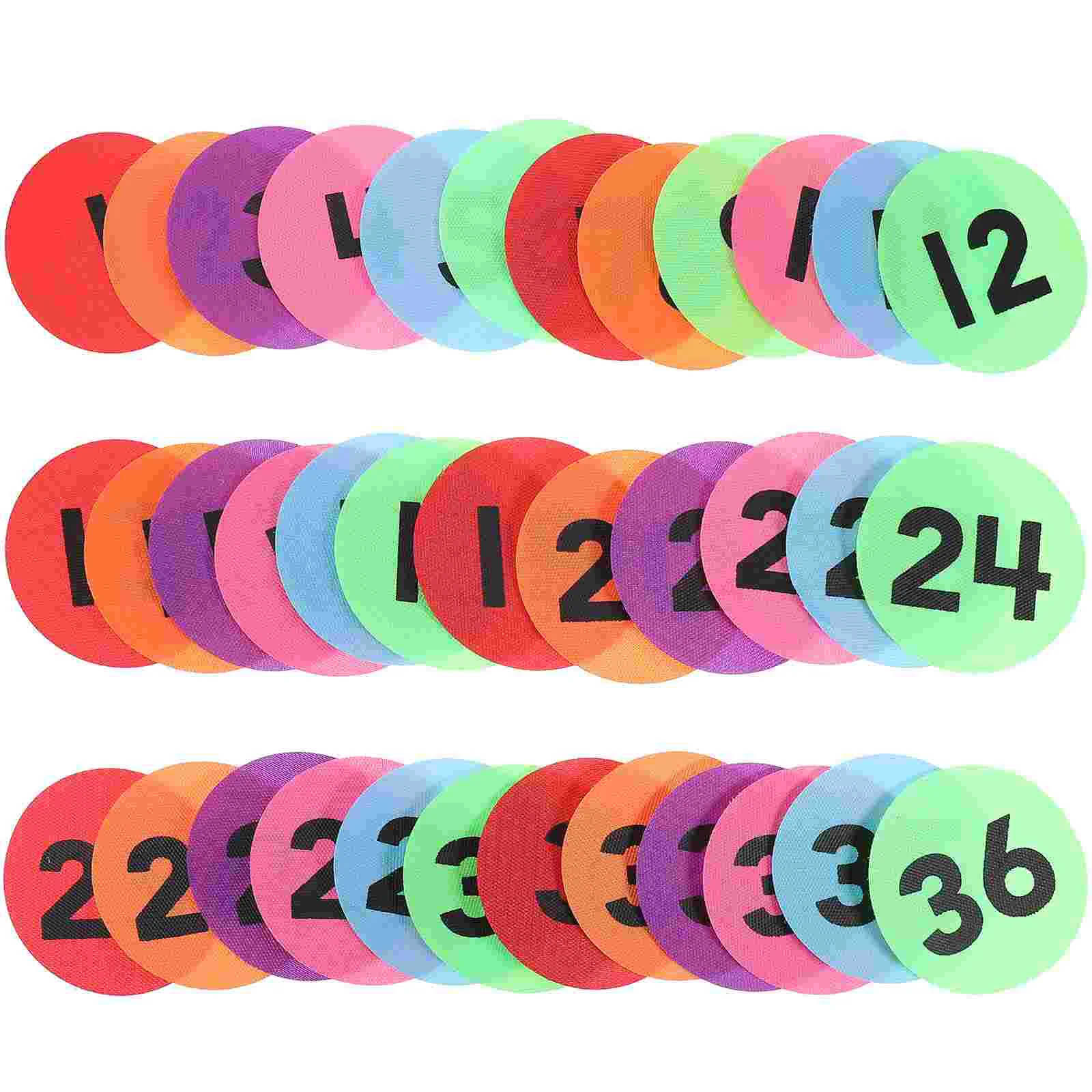 

36 шт. детский ковер с номером, ковер в горошек для классной площадки, коврики, развивающие игрушки, принадлежности в горошек, игра в круг, маркировочные наклейки