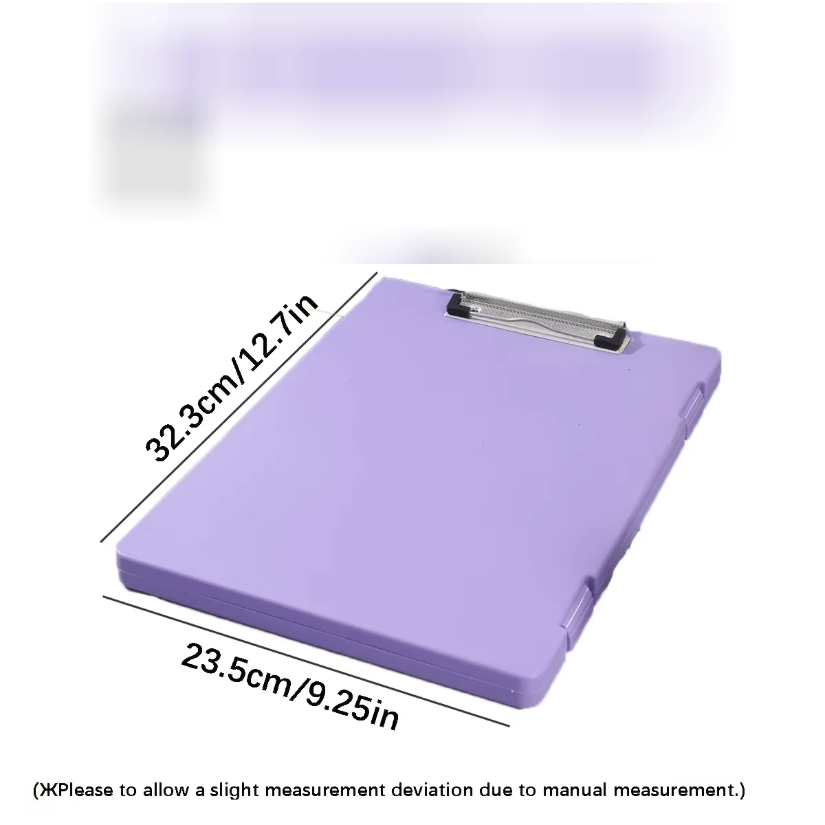 Portable A4 Nursing Clip File Plastic File Box Clipboard with Storage File Box Organizer Folder