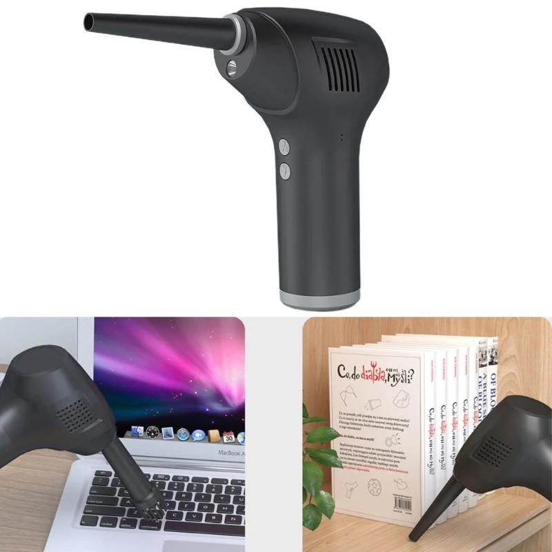 LX0B Air Duster Electric Cordless Vacuum Clean Keyboard Cleaner 6000/15000mA Recharge