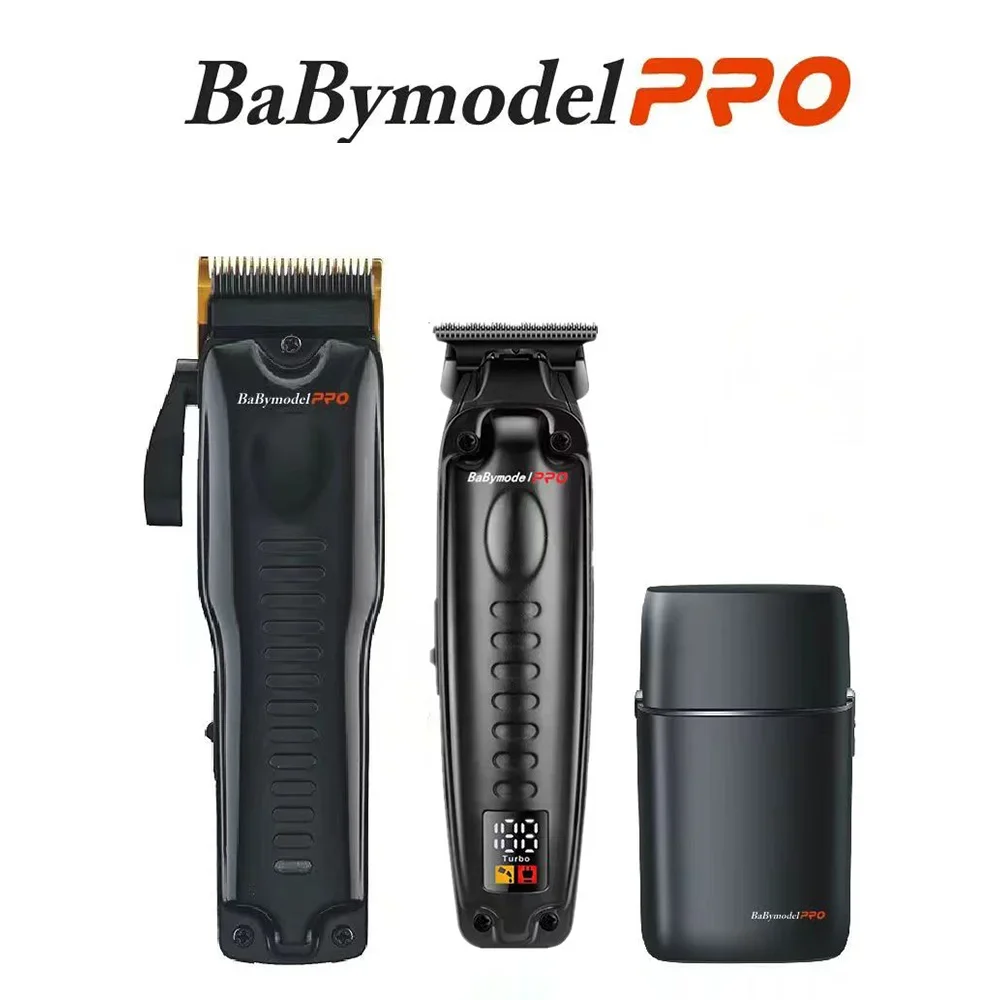 7500RPM Babymodel PRO Men's Professional Barber Shop Hair Salon Hair Clipper Trimmer Shaver Set Powerful Motor DLC Alloy Blade