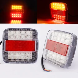 1/2Pcs 12V Car Trailer Trucks Tail light Car 20 LED Rear Tail Light Running Turn Signal Rear Lamps Waterproof Tailight Parts
