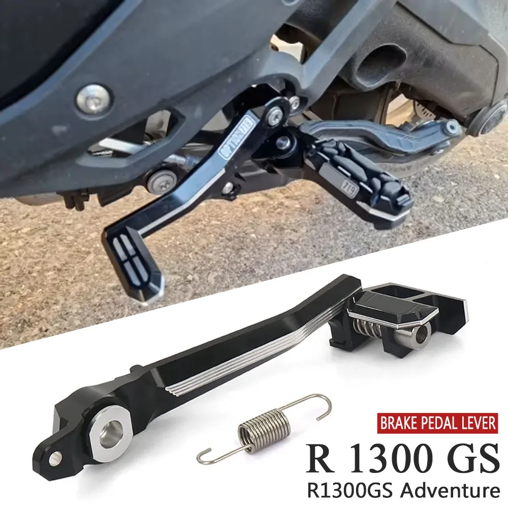 

Motorcycle Rear Foot Brake Pedal Lever Accessories CNC Aluminum For BMW R1300GS Adventure GS1300 R 1300 GS ADV 2023-2026 2025