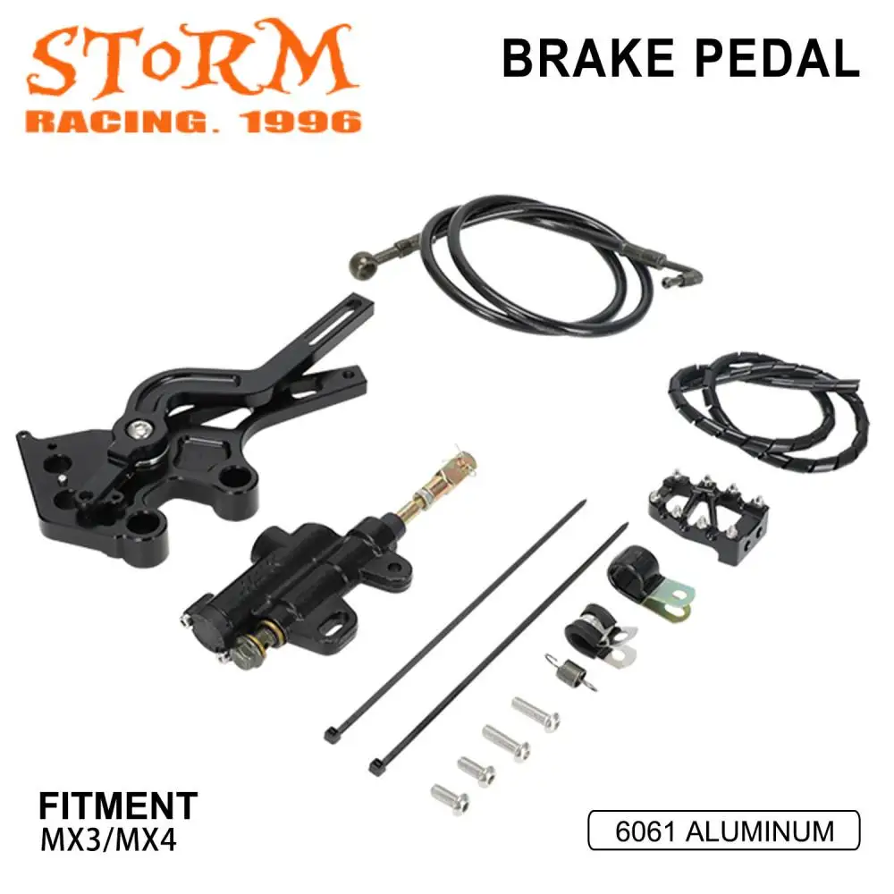 

Brake Pedal Kit Brake Lever Hose Reservoir Brake Lever Parts For Talaria Sting MX3/MX4 Motorcycle Motocross Dirt Pit Bike