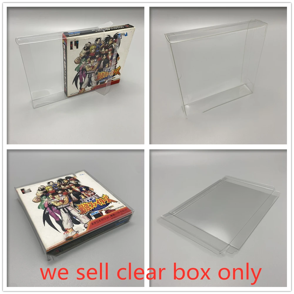 

PET Box Protector For SNK VS. CAPCOM Transparent Collect Boxes For SNK NGP NGPC Carton Shell Clear Display Case