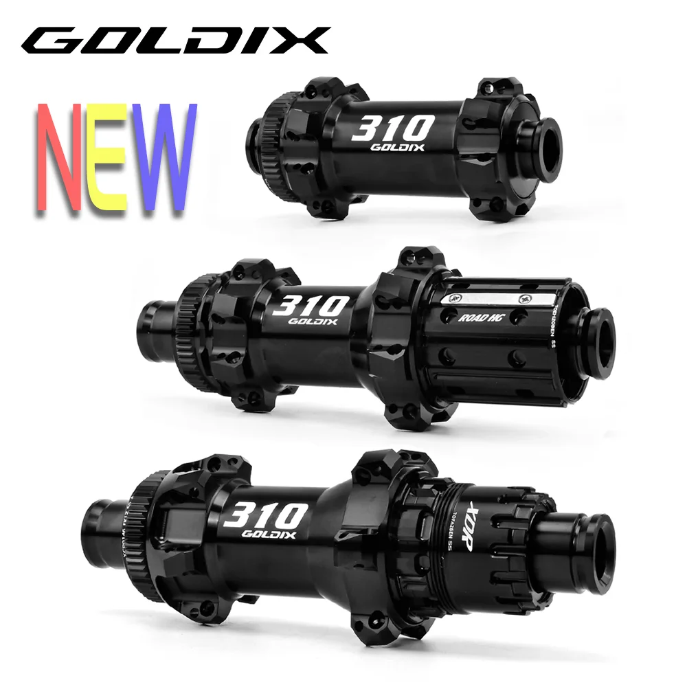 GOLDIX R310 24-Hole Center lock Road Bike Hubset 36T Ratchet System Compatible with HG XDR MS road flywheel 11/12-Speed