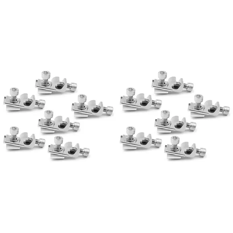 

ABVG-Solar Panel Grounding Clips, Solar Panel Ground Lug Standard, Solar Panel Mounting Brackets,Pack Of 12