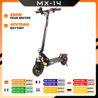 Mankeel MX-14 Electric Scooter Foldable 800W 48V 10AH E-Scooter 10 Inch Off-road Tires with headlight and tailight Adults